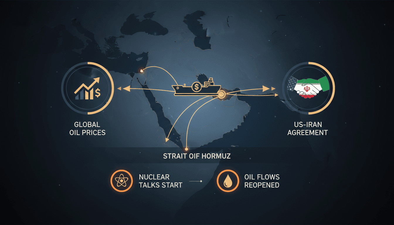 Oil tankers navigating the Strait of Hormuz following the US-Iran agreement.
