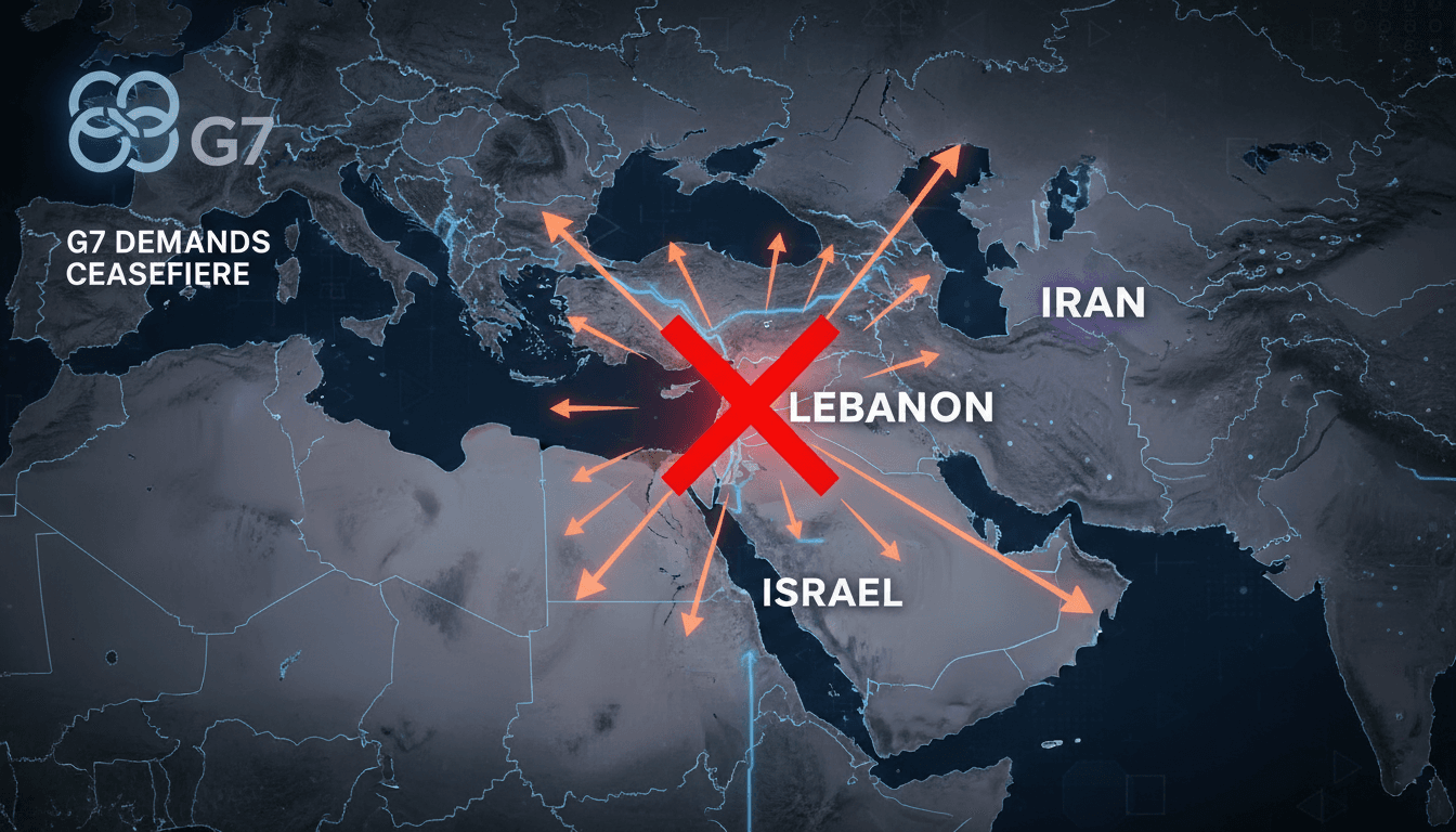 G7 leaders demand ceasefire in Lebanon amid Israeli airstrikes