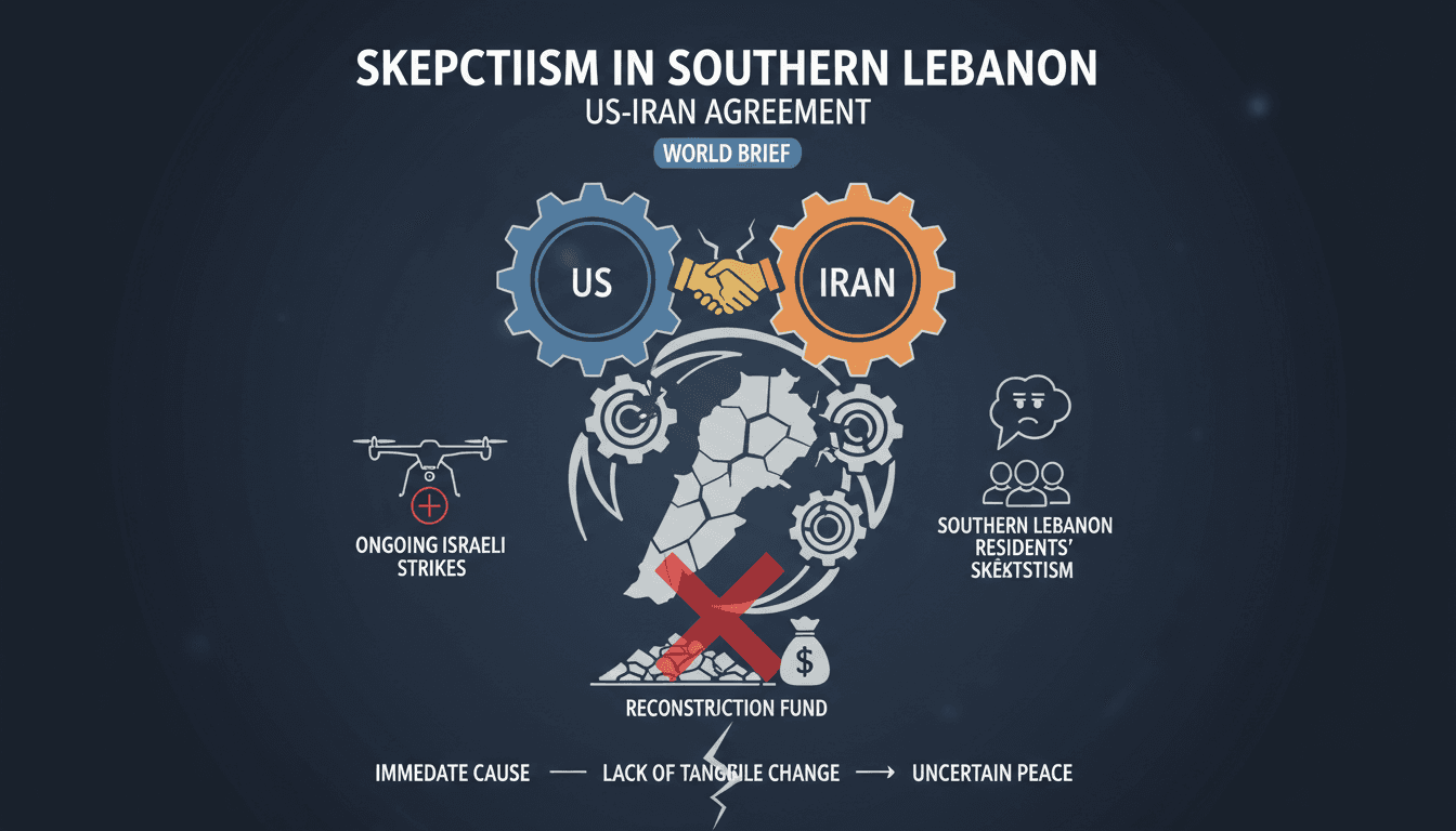 Skepticism in Southern Lebanon Following US-Iran Agreement to End Hostilities
