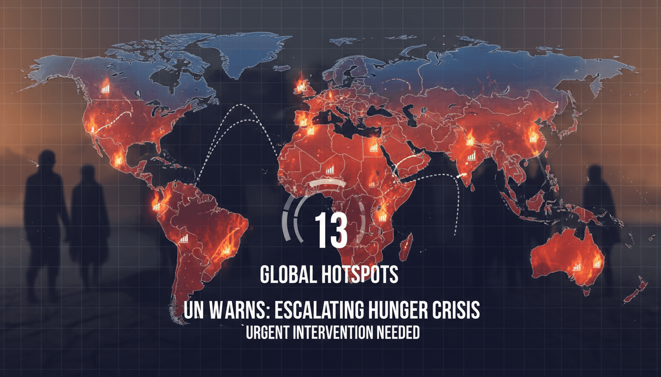 UN Warns of Escalating Hunger Crisis in 13 Global Hotspots