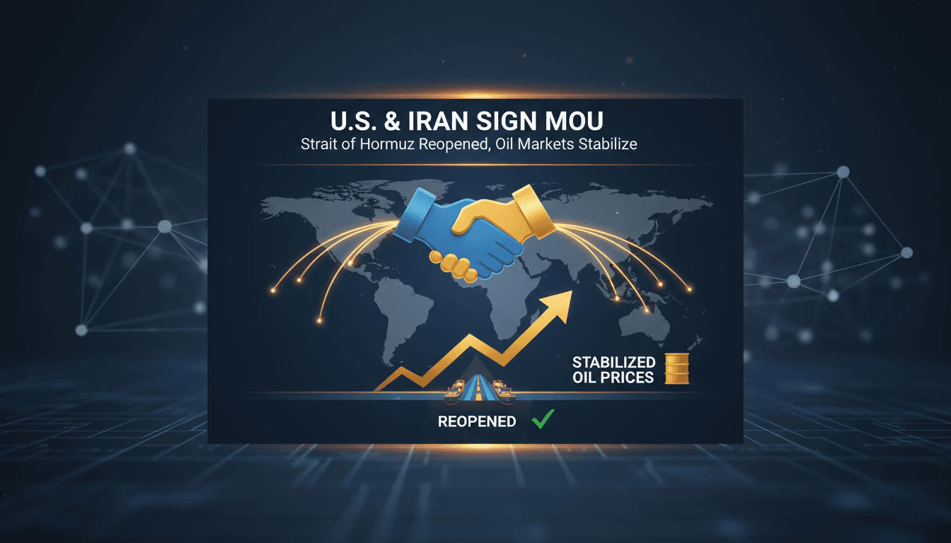 U.S. and Iran sign MOU to end conflict and reopen Strait of Hormuz