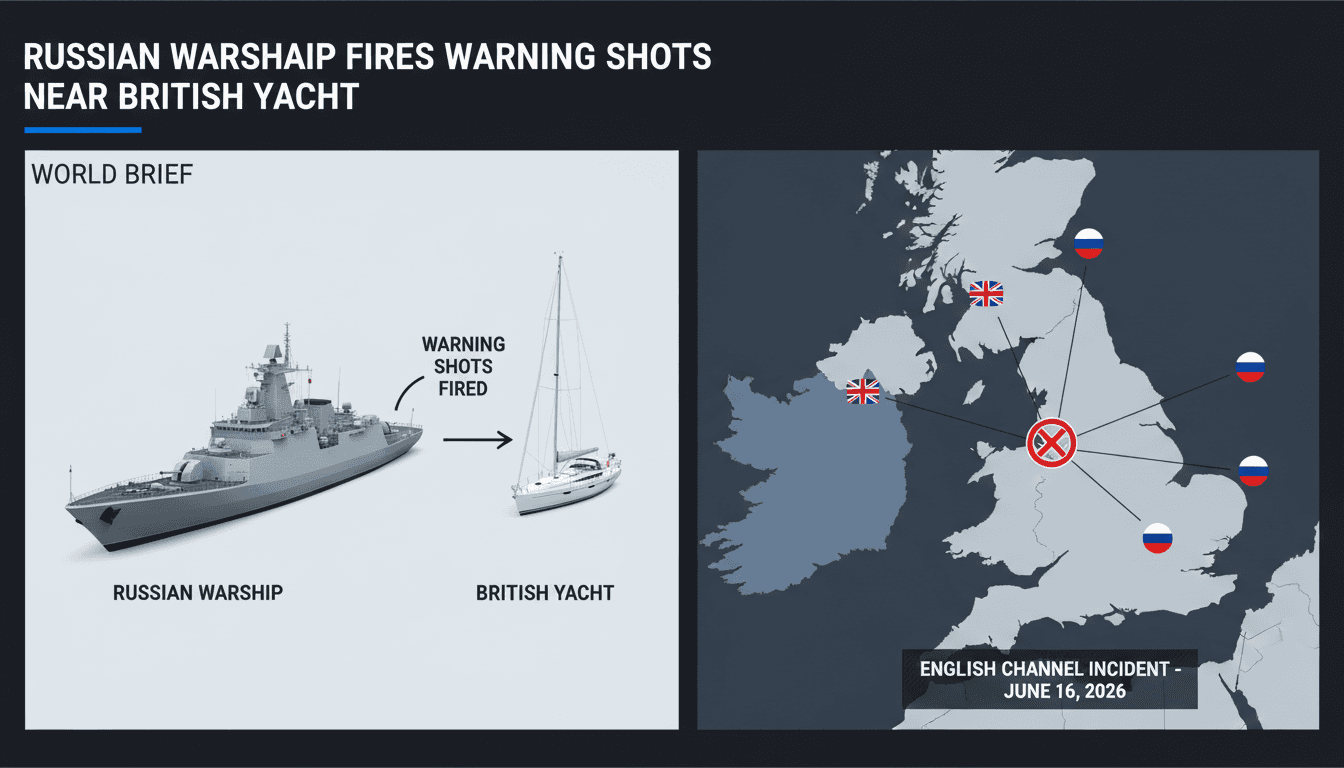 Russian Warship Fires Warning Shots Near British Yacht in English Channel