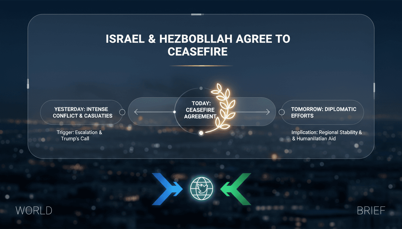 Overview of the Israel and Hezbollah ceasefire agreement and its implications.