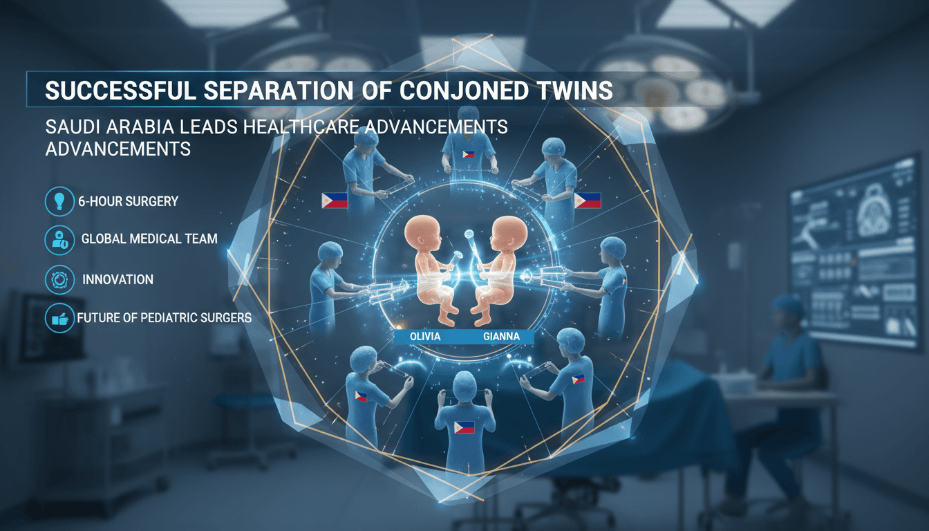Successful separation of conjoined twins in Saudi Arabia highlights healthcare advancements