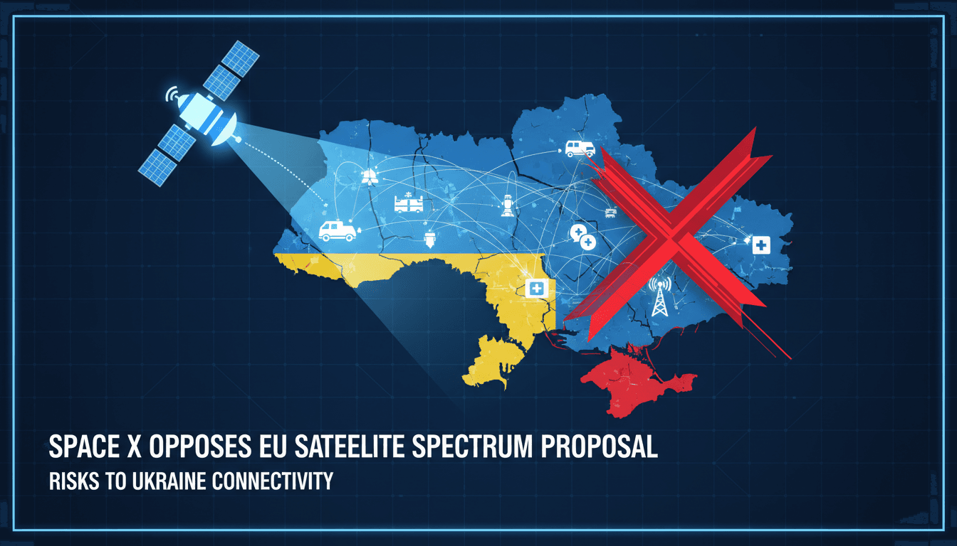 SpaceX opposes EU satellite spectrum proposal citing risks to Ukraine connectivity
