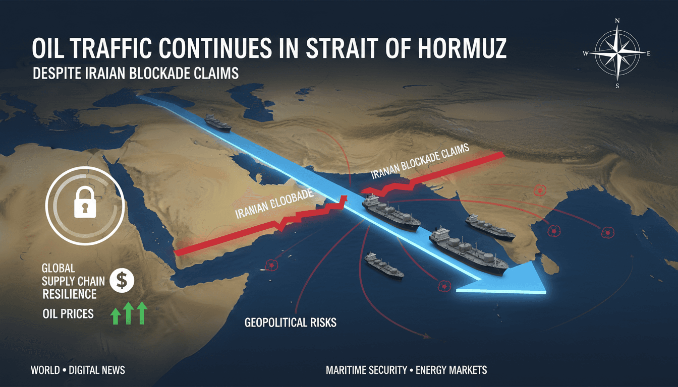 Oil Traffic Continues in Strait of Hormuz Despite Iranian Blockade Claims