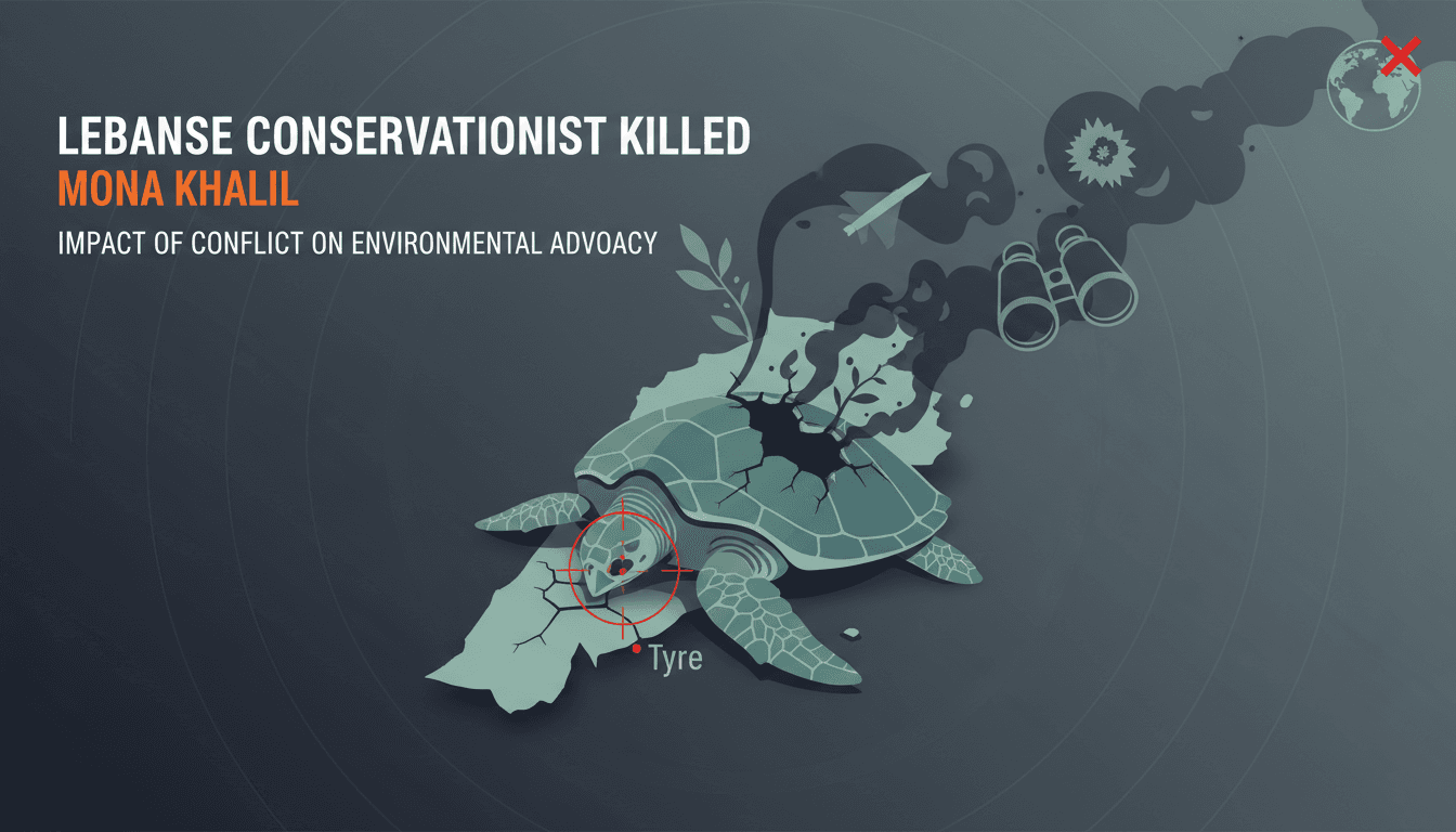 Lebanese conservationist Mona Khalil killed in Israeli air strike