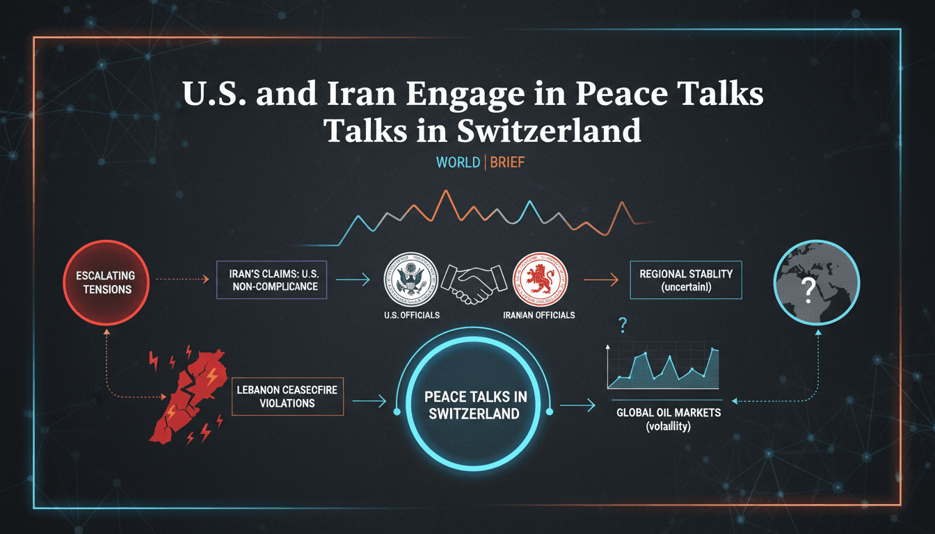 U.S. and Iranian officials in peace talks in Switzerland
