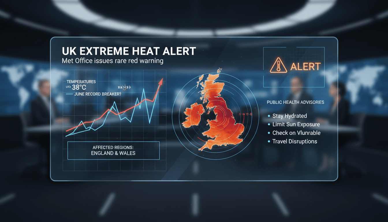 UK issues rare red weather warning amid record-breaking heatwave