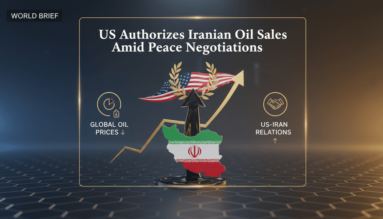 US Authorizes Iranian Oil Sales Amid Peace Negotiations