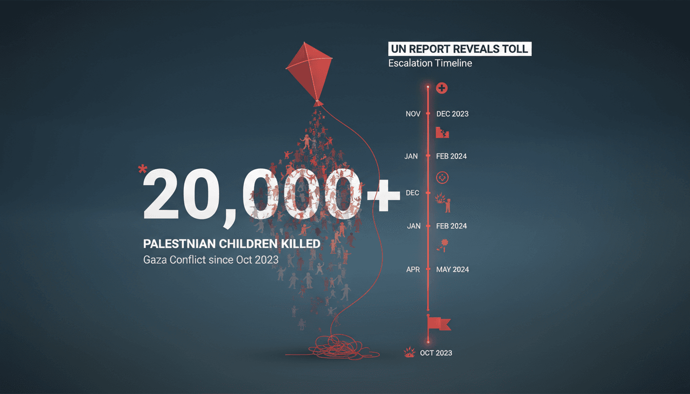 UN report highlights the impact of Gaza conflict on children.