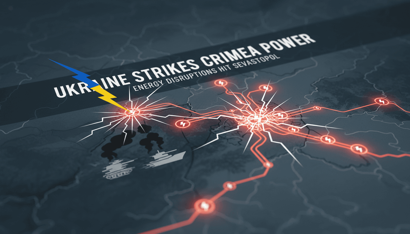 Ukrainian military strikes on energy infrastructure in Crimea