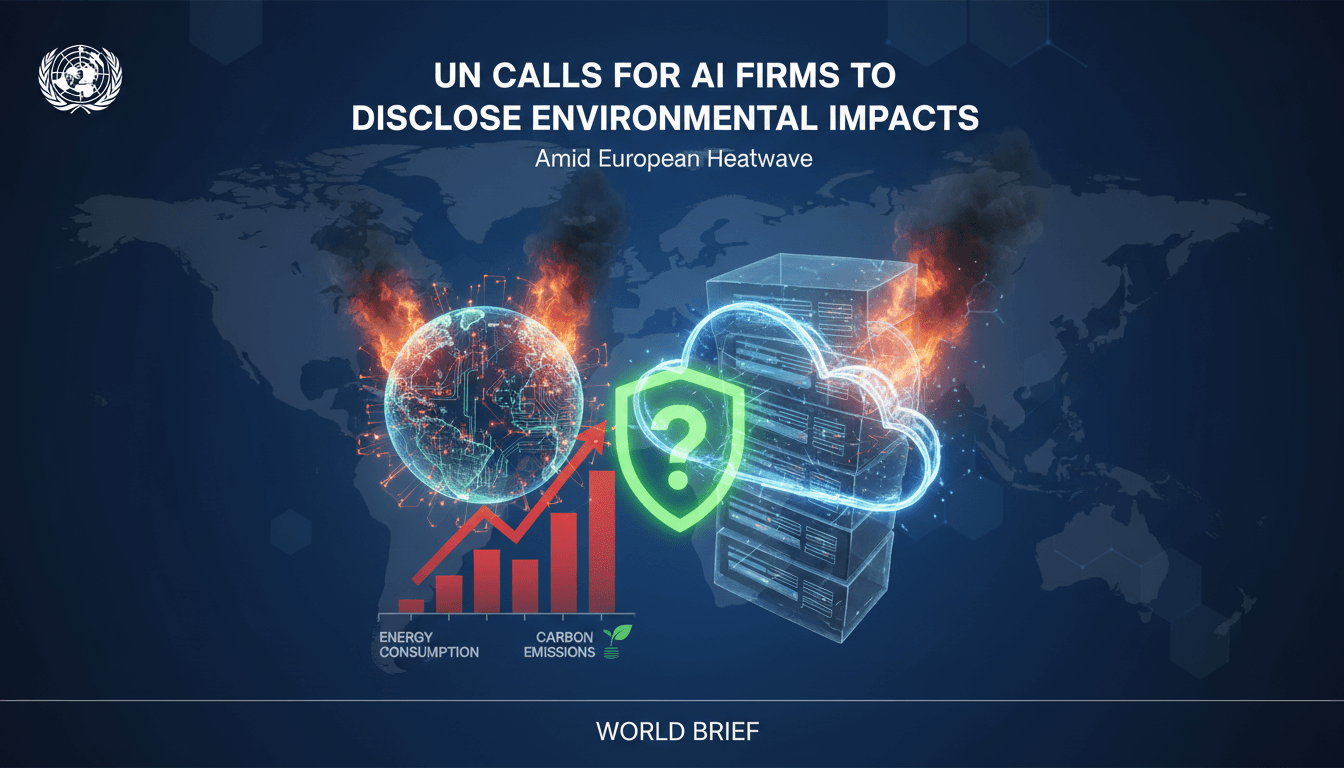 UN Calls for AI Firms to Disclose Environmental Impacts Amid European Heatwave