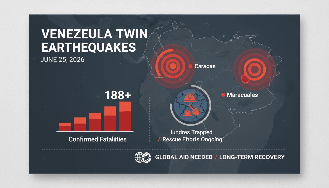 Rescue operations underway in Venezuela following twin earthquakes
