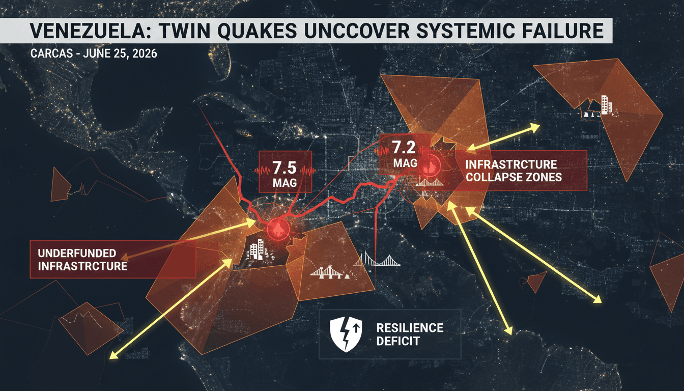 Venezuela hit by two powerful earthquakes causing widespread destruction