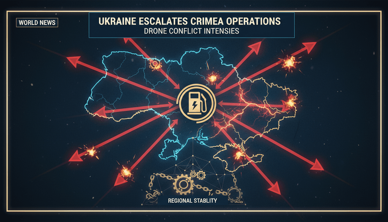 Ukrainian military operations in Crimea amid ongoing conflict