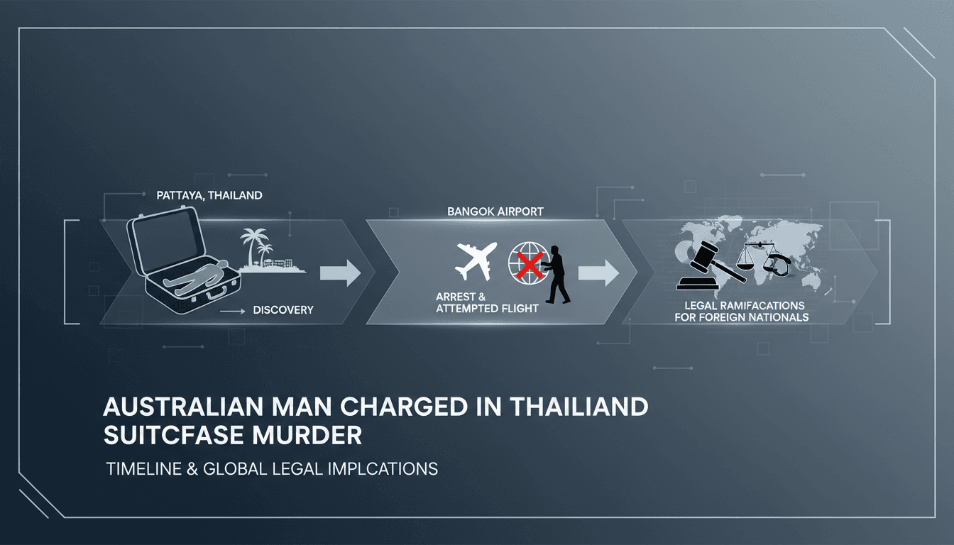 Australian man charged with murder in Thailand suitcase case