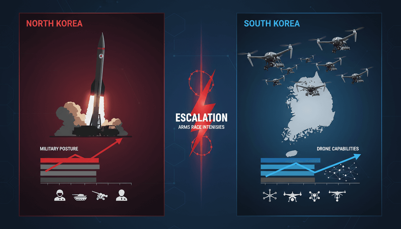 North Korea escalates military posture as South Korea enhances drone capabilities
