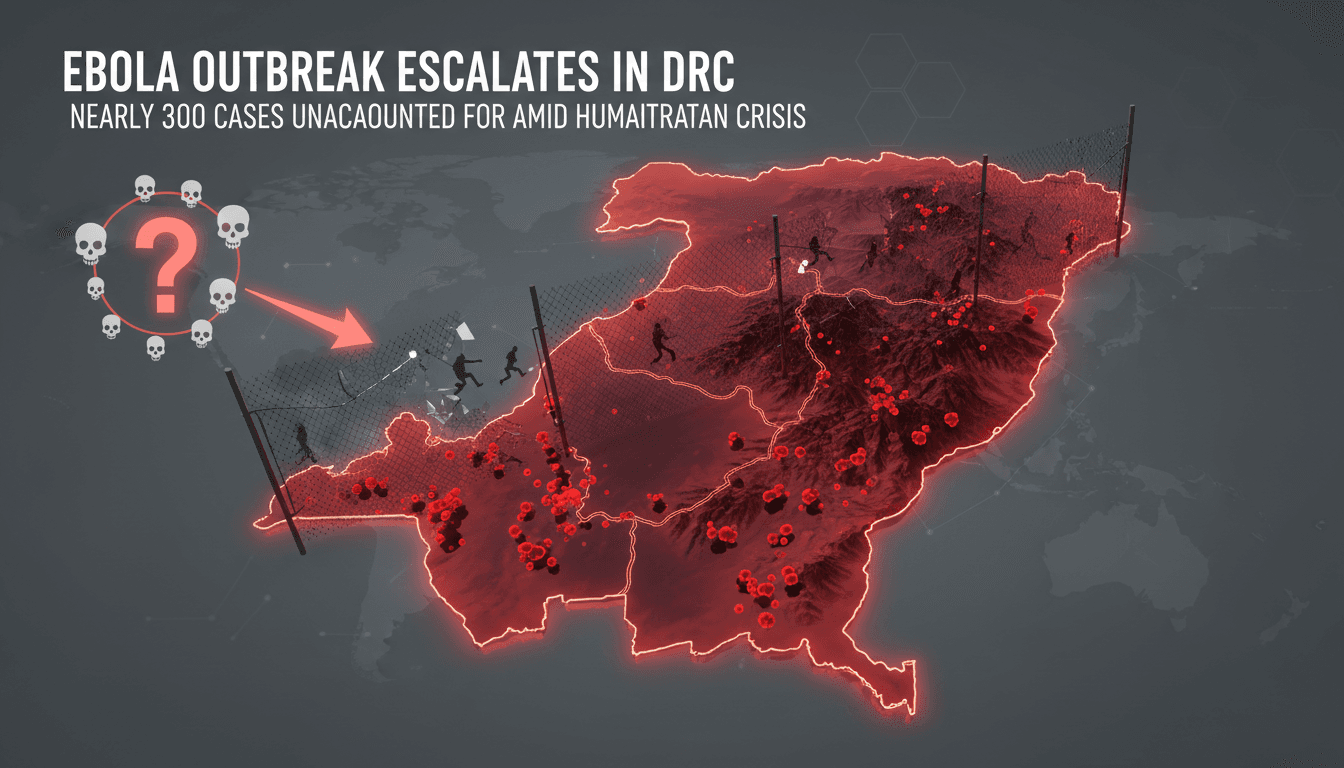 Ebola outbreak in DRC escalates with nearly 300 cases unaccounted for
