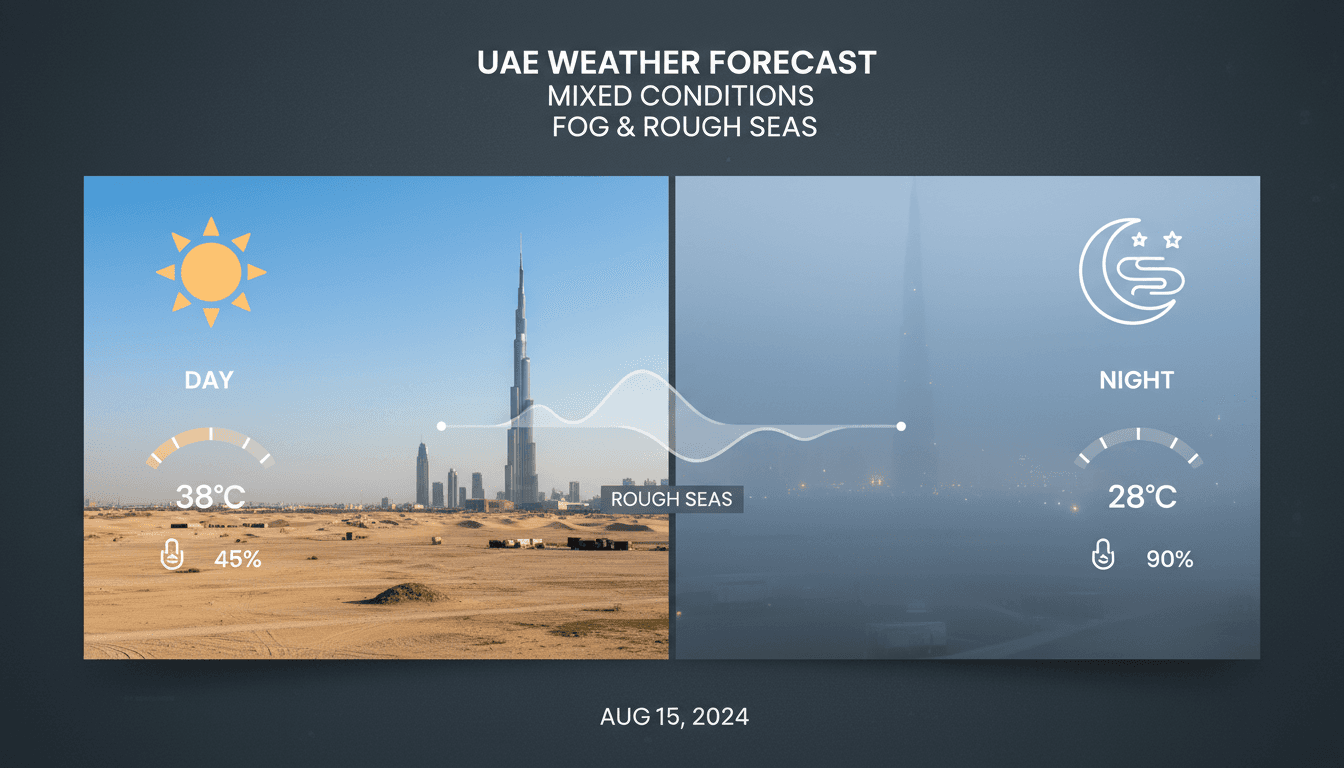 UAE Weather Forecast Predicts Mixed Conditions with Fog and Rough Seas
