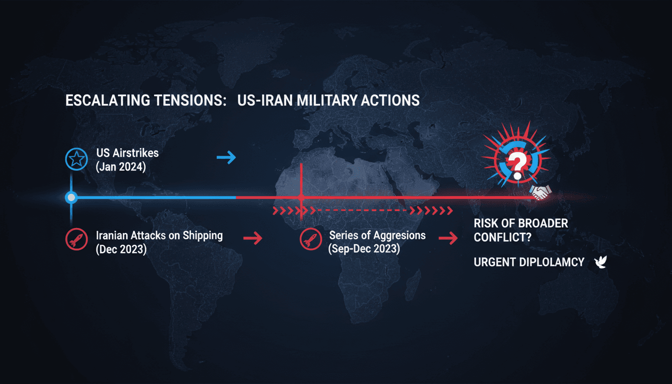US conducts airstrikes on Iranian military sites amid escalating tensions