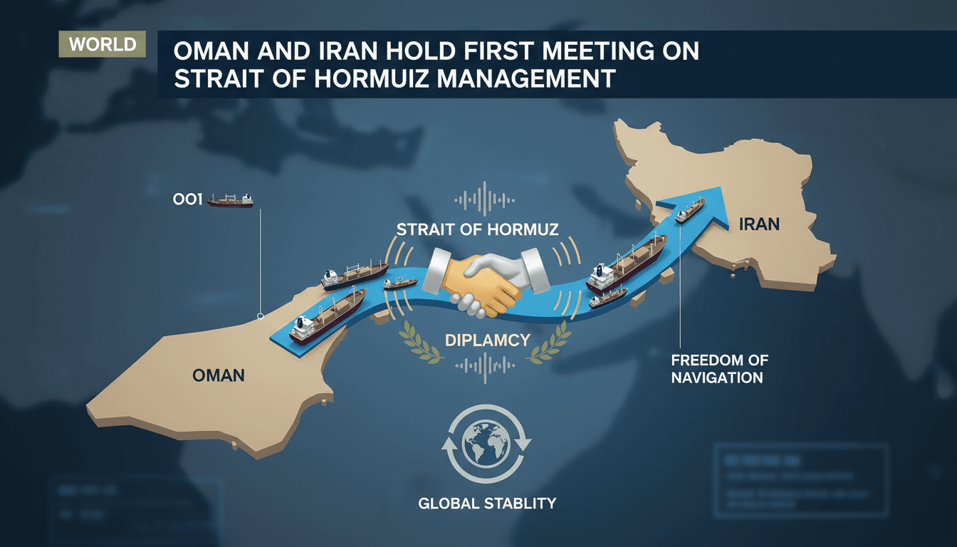 Oman and Iran hold first meeting on Strait of Hormuz management