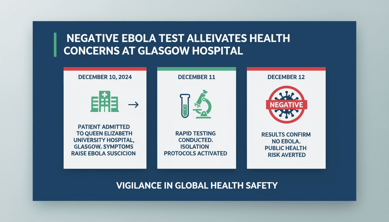 Patient testing negative for Ebola at Glasgow hospital
