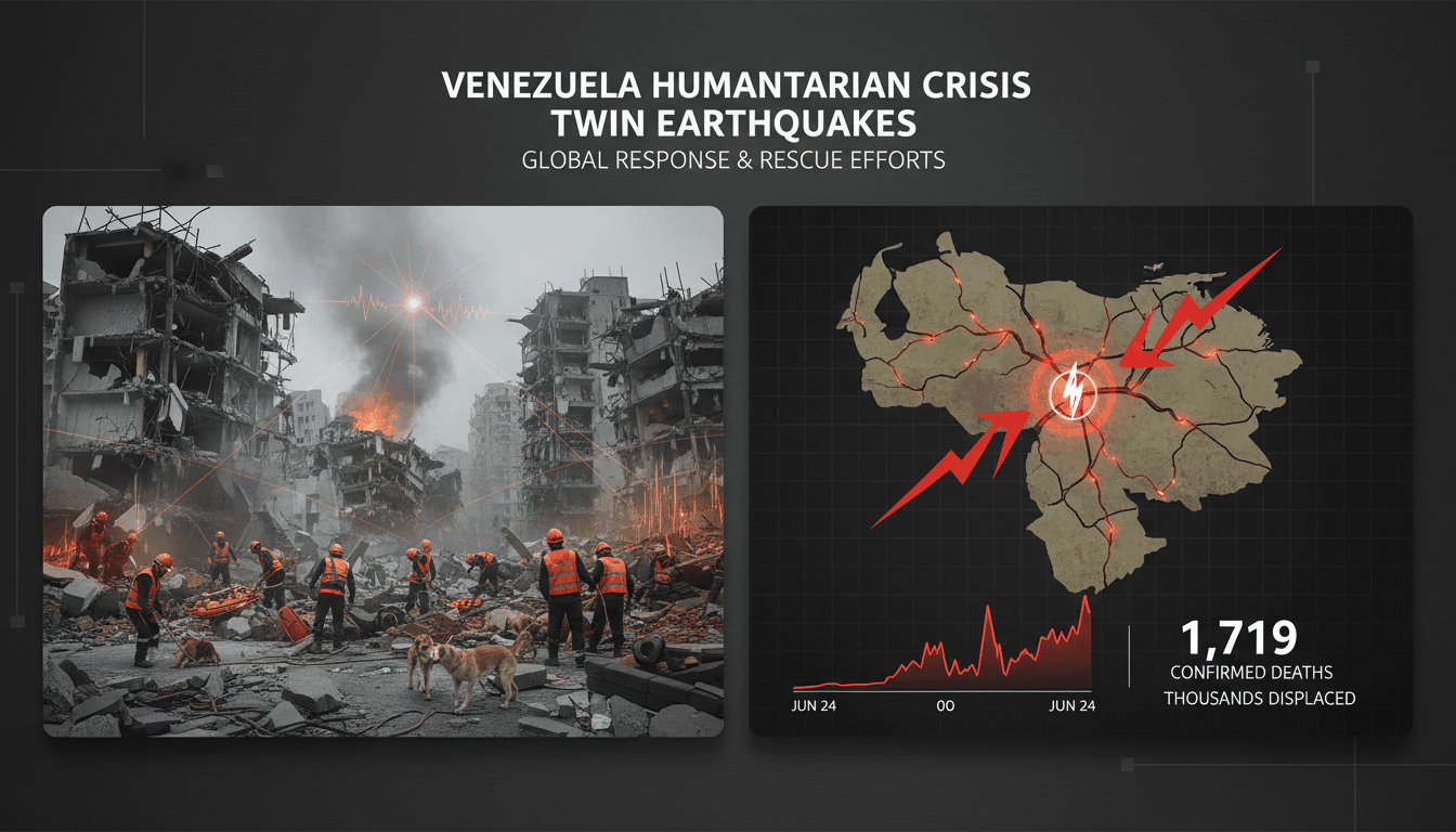 Rescue operations in Venezuela following twin earthquakes