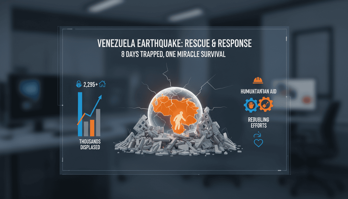 Rescue operation of Hernán Alberto Gil Flores from earthquake rubble in Venezuela.