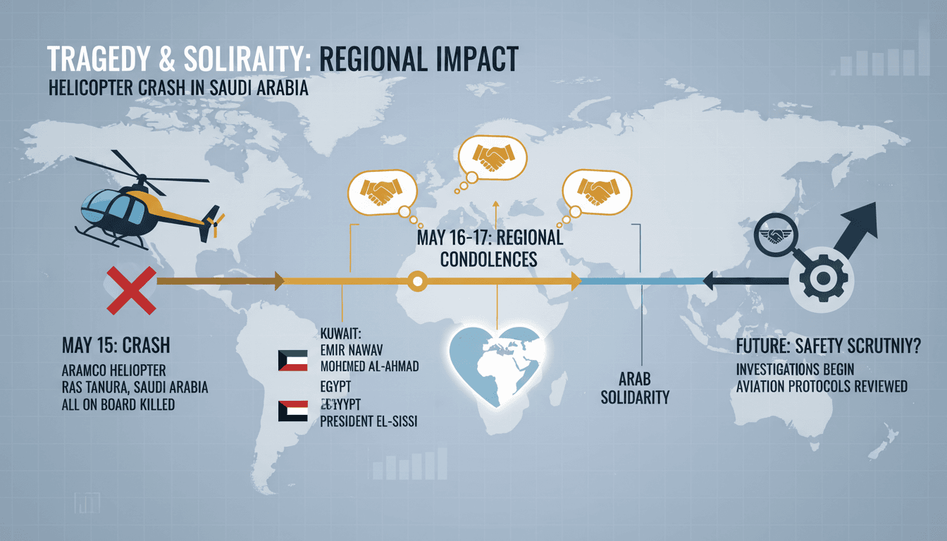 Helicopter crash in Saudi Arabia kills all passengers and prompts regional condolences