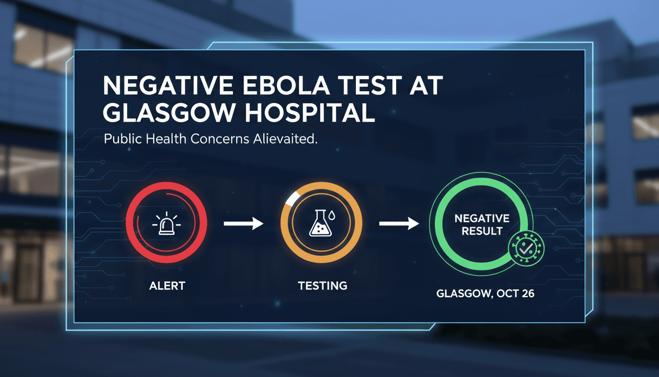 Negative Ebola test results at Glasgow hospital alleviate public health concerns