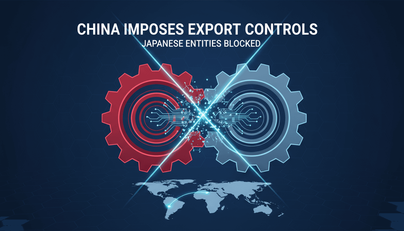 China imposes export controls on 20 Japanese entities amid rising tensions