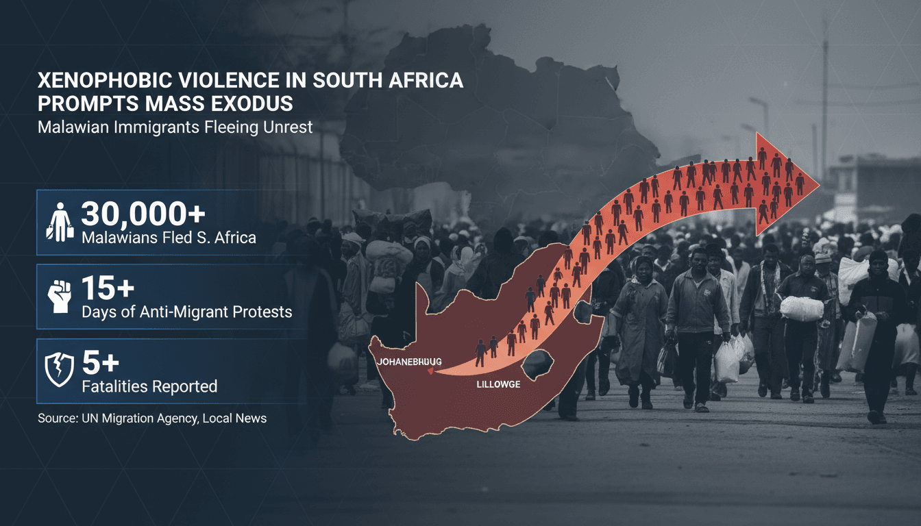 Xenophobic violence in South Africa prompts mass exodus of Malawian immigrants
