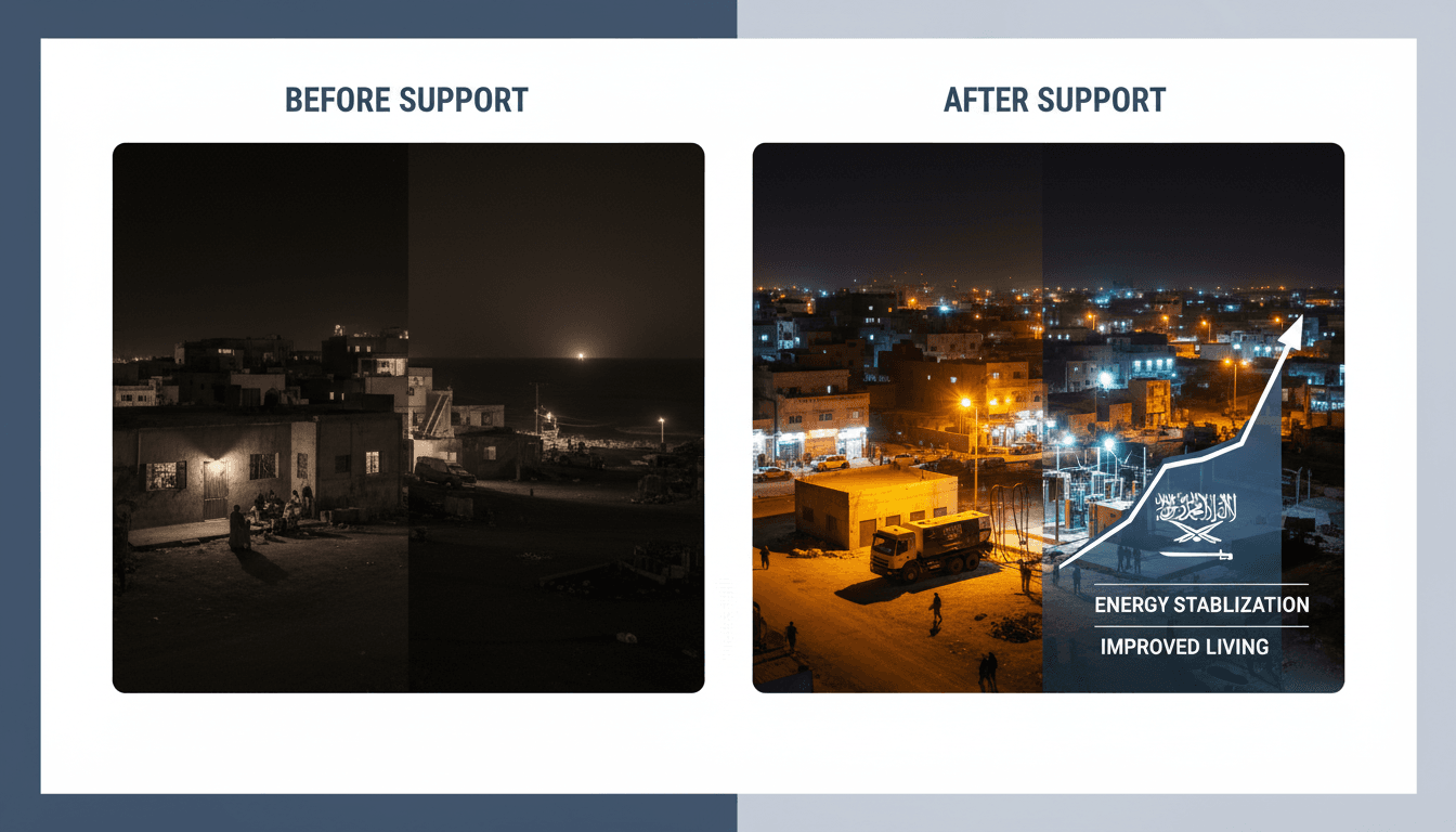 Emergency electricity generators delivered to Yemen's Hadhramaut region.