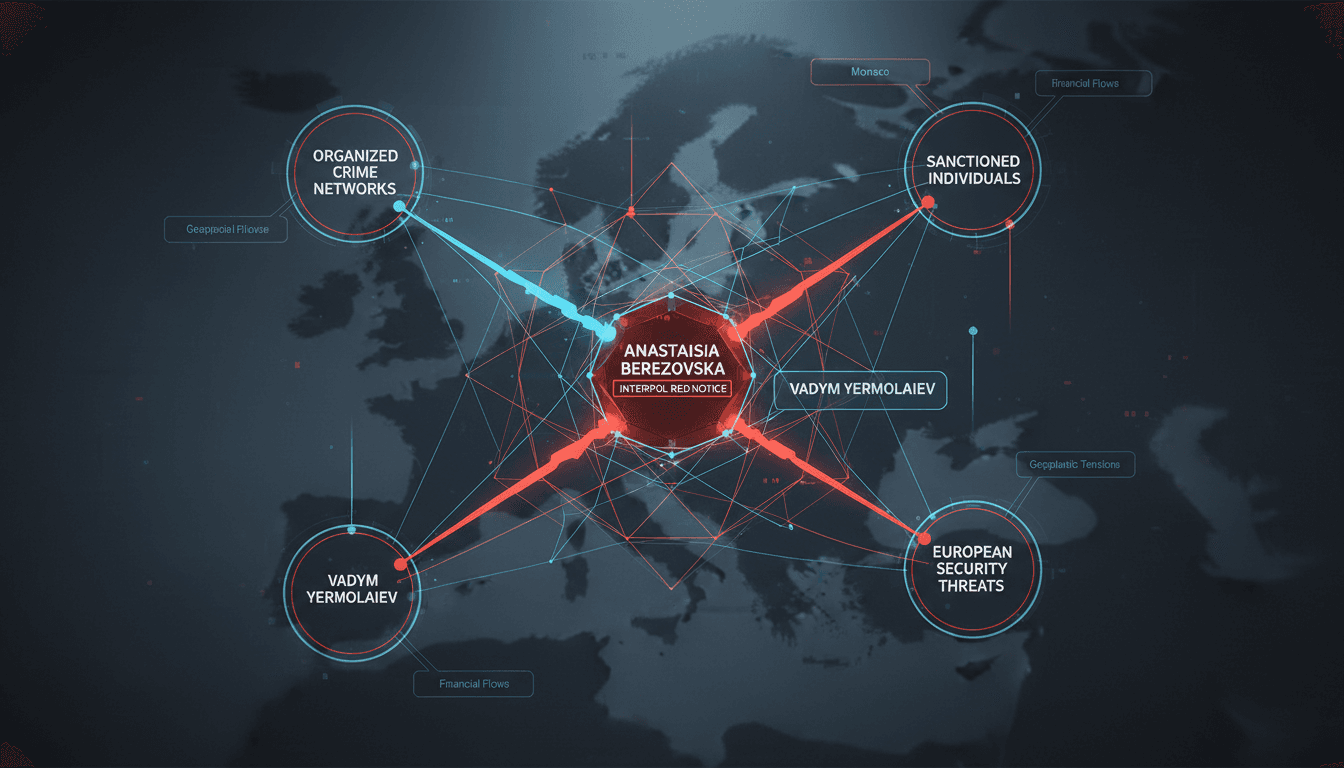 Interpol red notice for Anastasiia Berezovska, bombing suspect in Monaco