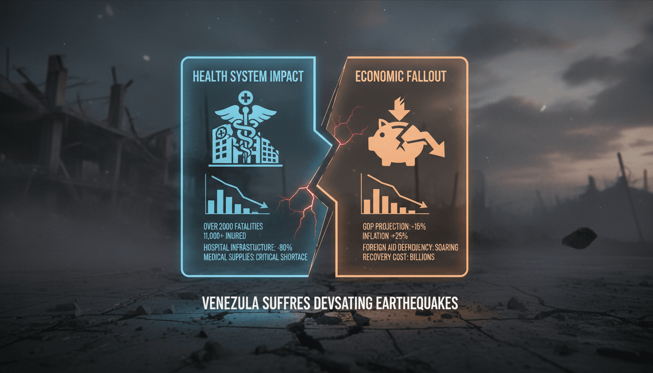 Venezuela suffers devastating earthquakes causing over 2000 fatalities and widespread infrastructure damage