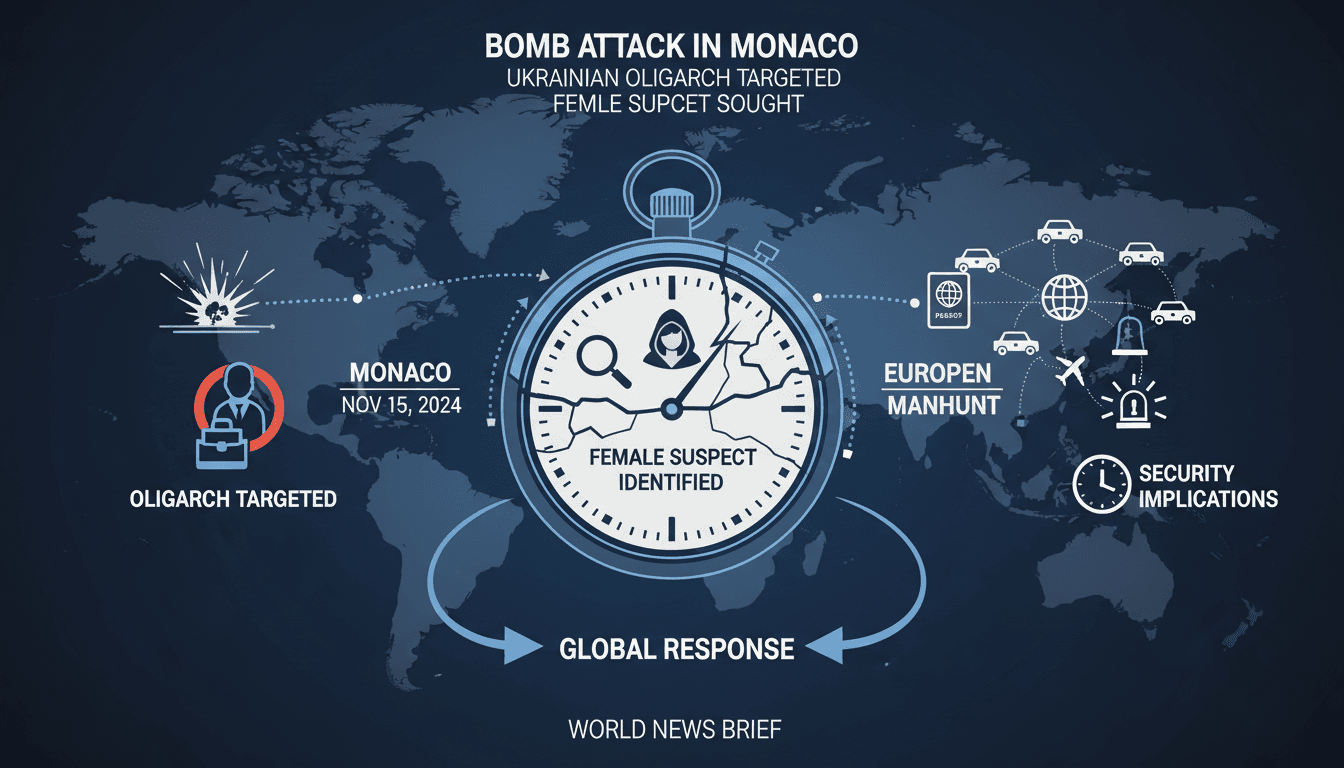 Bomb attack in Monaco targets Ukrainian oligarch as authorities pursue female suspect