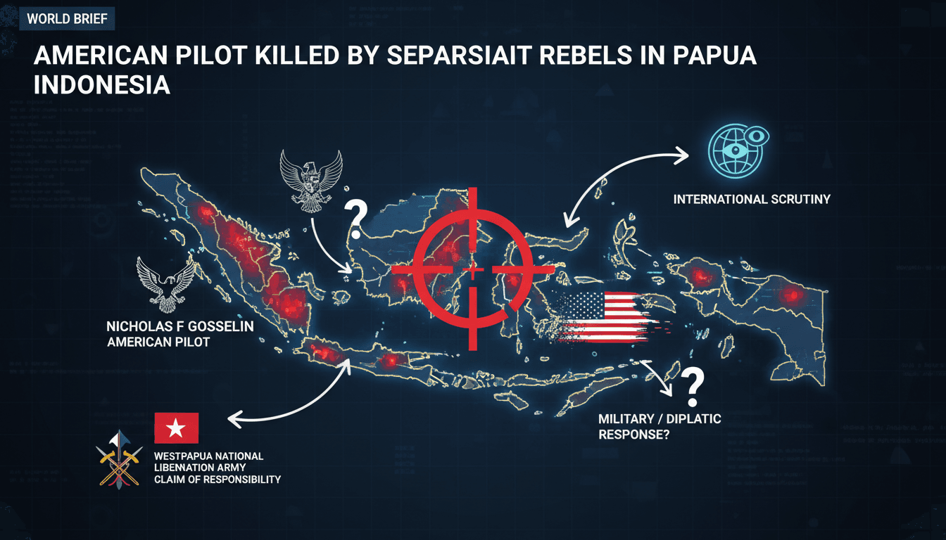 American pilot killed by separatist rebels in Papua Indonesia