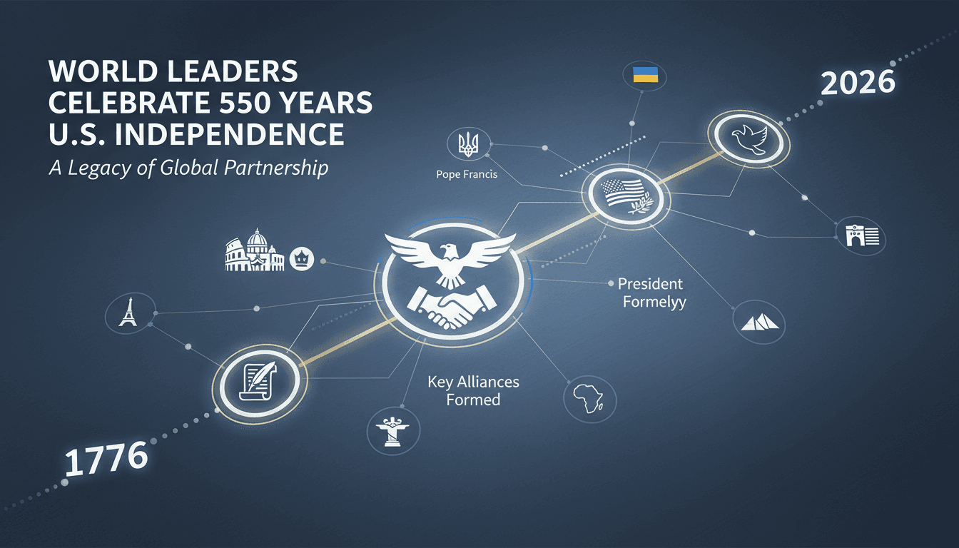World leaders sending messages of goodwill for U.S. independence anniversary