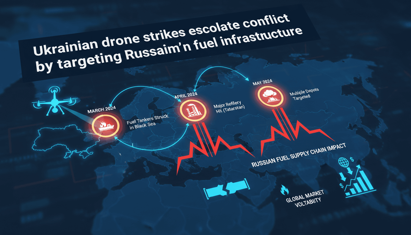 Ukrainian drone strikes on Russian fuel infrastructure analysis
