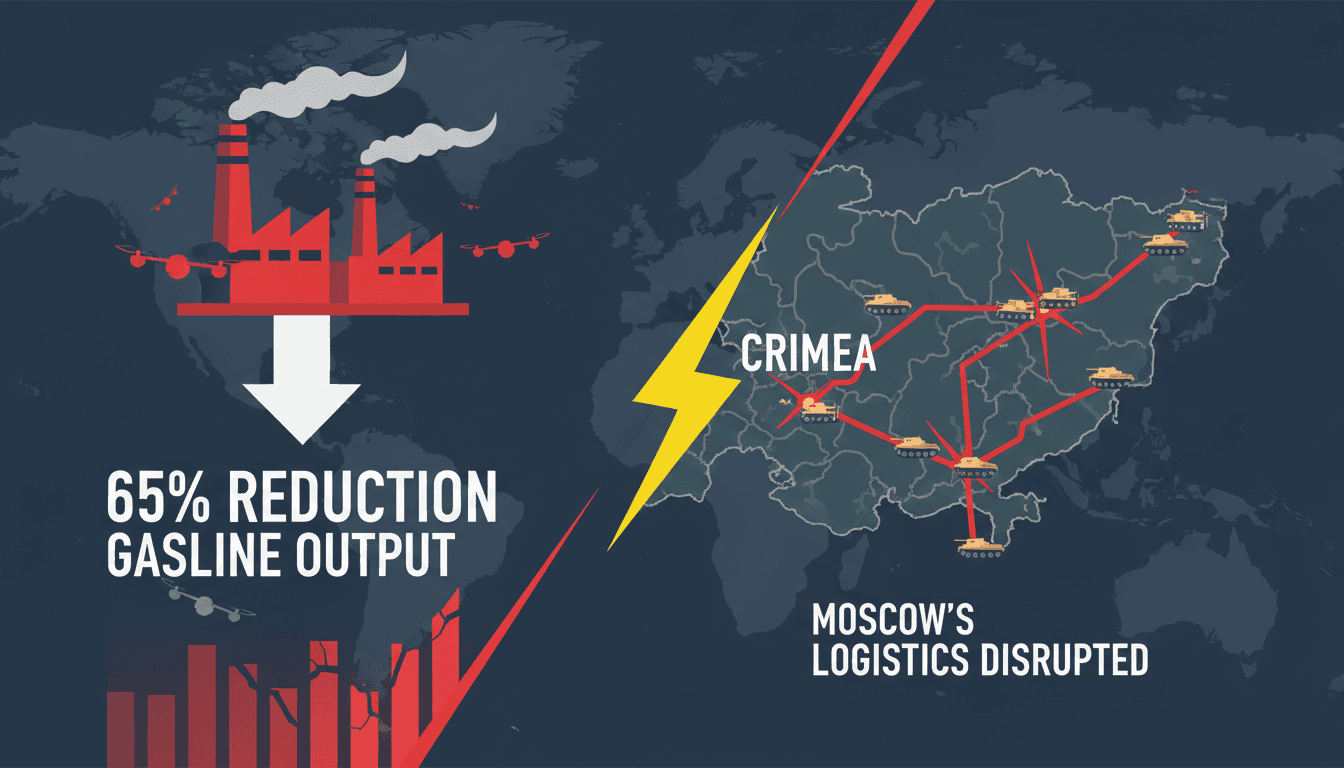 Ukrainian drone strikes targeting Russian energy infrastructure