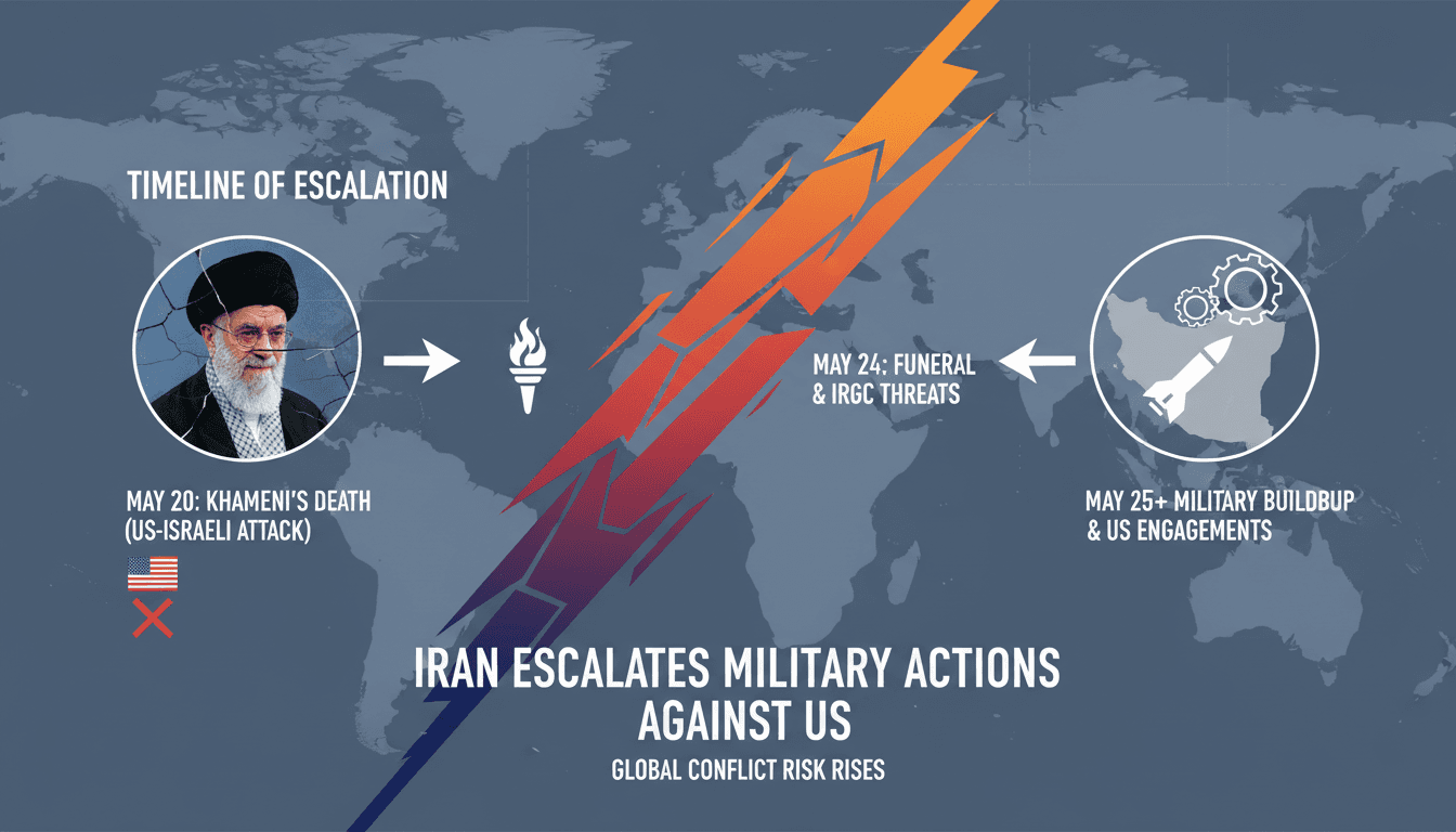Iranian military actions escalate following Khamenei's funeral