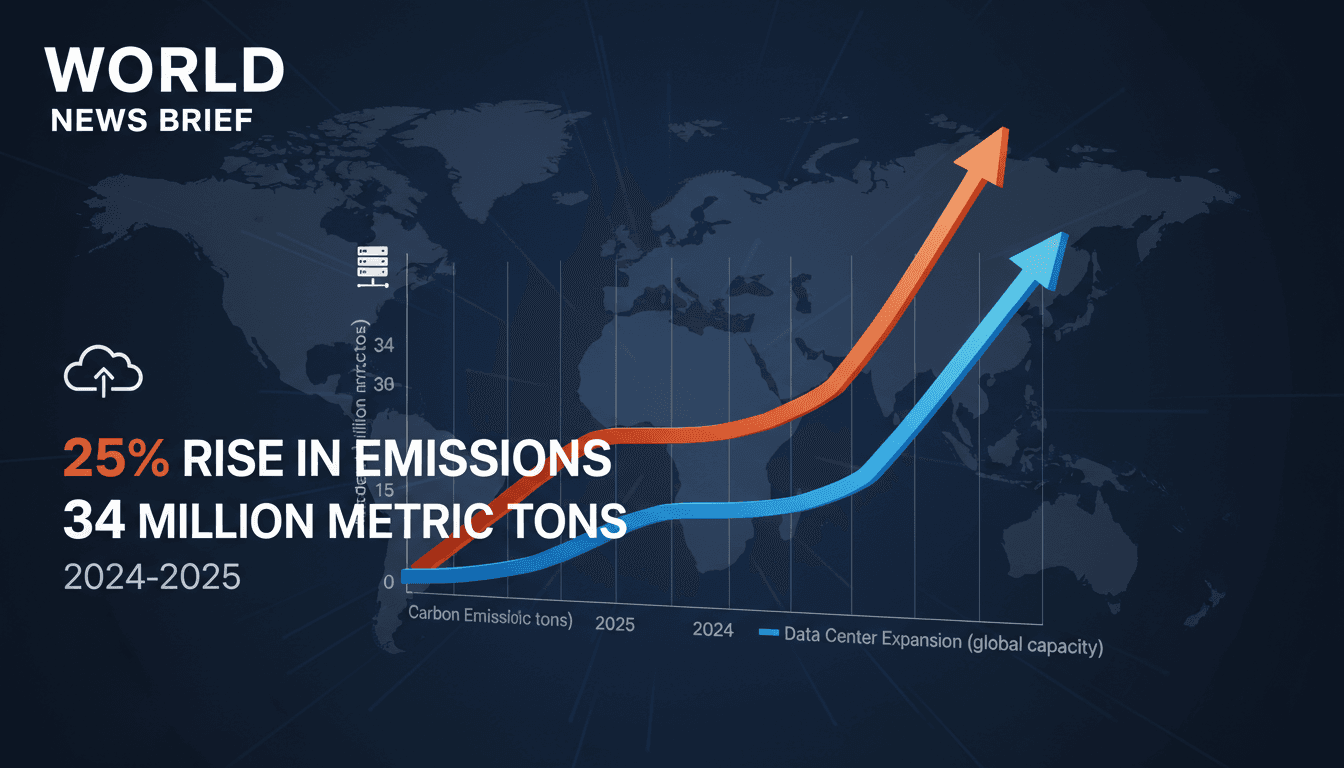 Microsoft data center expansion and carbon emissions analysis
