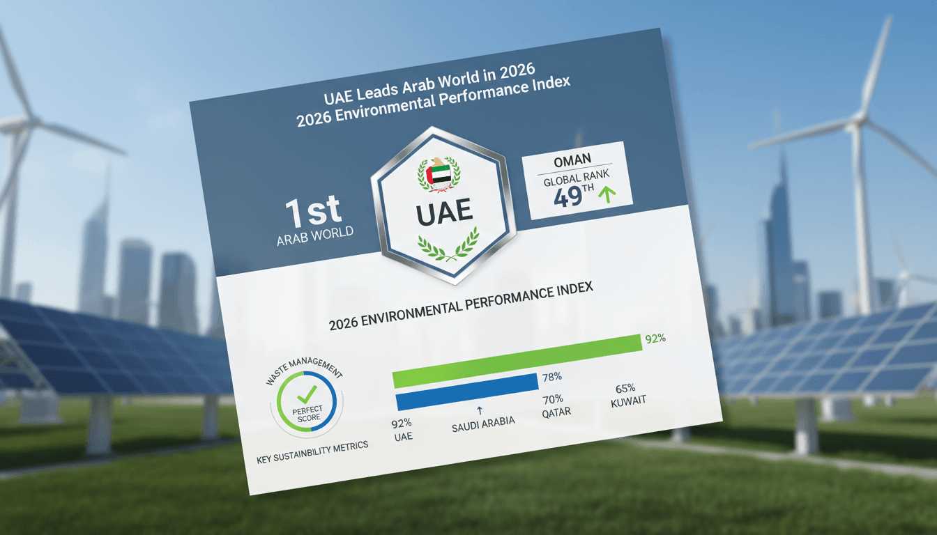 UAE's environmental leadership in the 2026 Environmental Performance Index