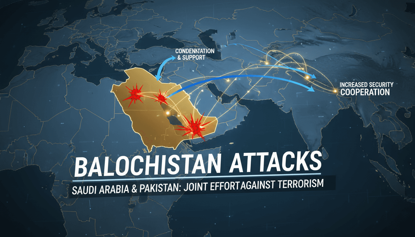Saudi Arabia's Ministry of Foreign Affairs condemns attacks in Balochistan, Pakistan.
