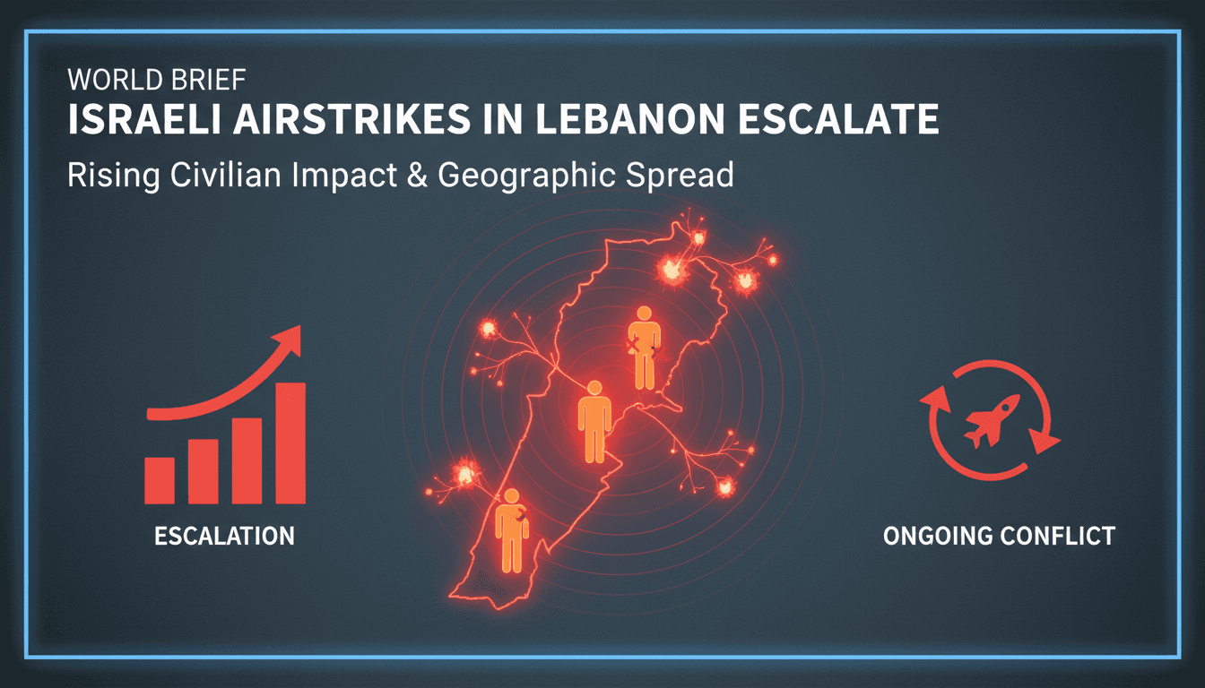 Israeli airstrikes in Lebanon amidst ongoing conflict with Hezbollah