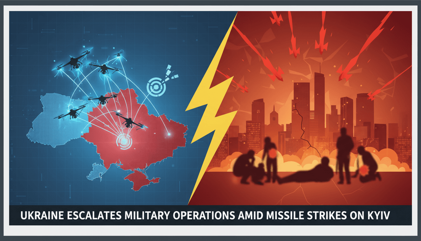 Ukrainian military operations and missile strikes on Kyiv