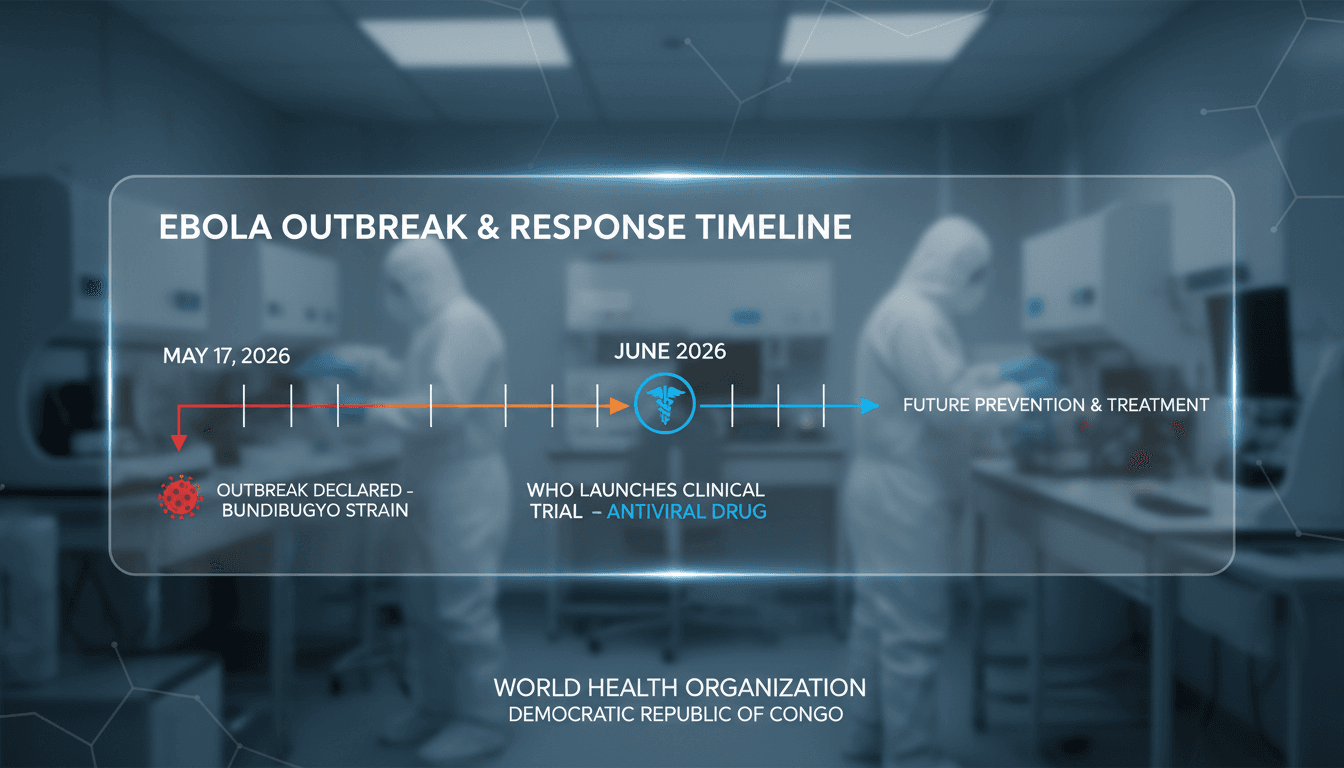 WHO launches clinical trial for Ebola antiviral drug in DRC