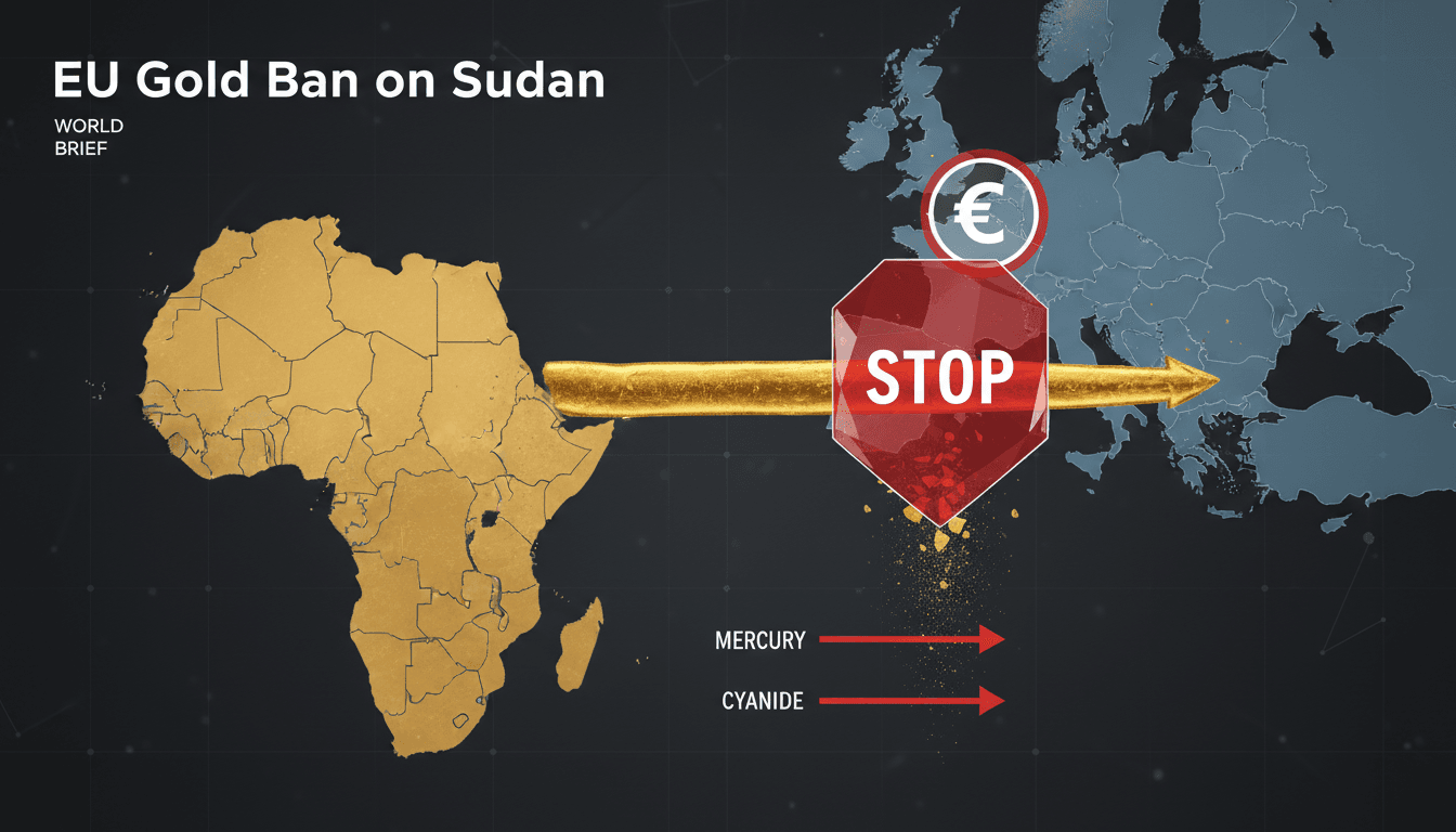EU imposes sanctions on Sudan's gold trade to combat conflict financing.