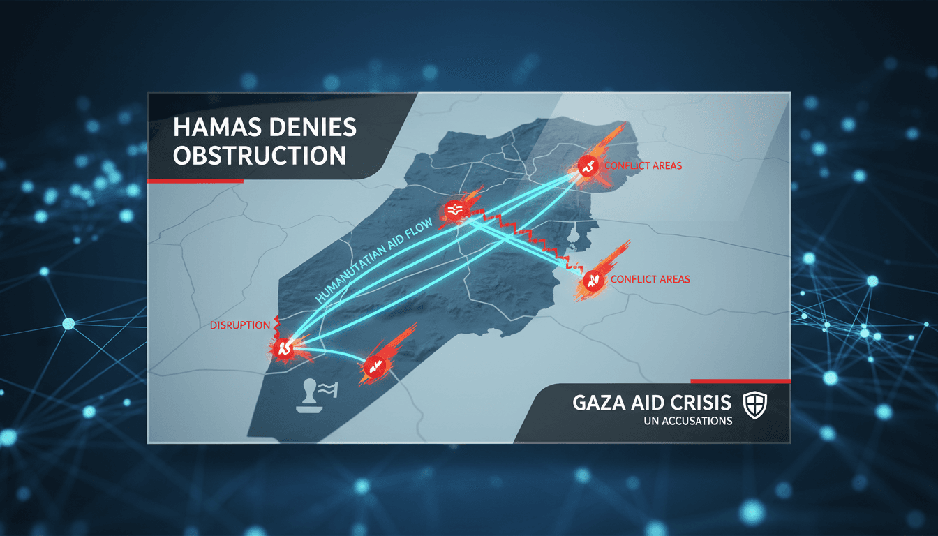 A humanitarian aid truck navigating through conflict zones in Gaza.